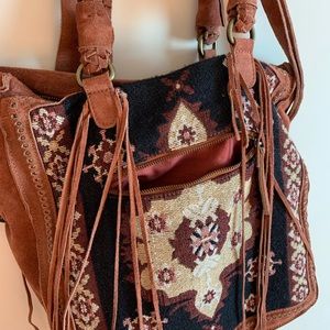Free People Leather Bohemian Bag